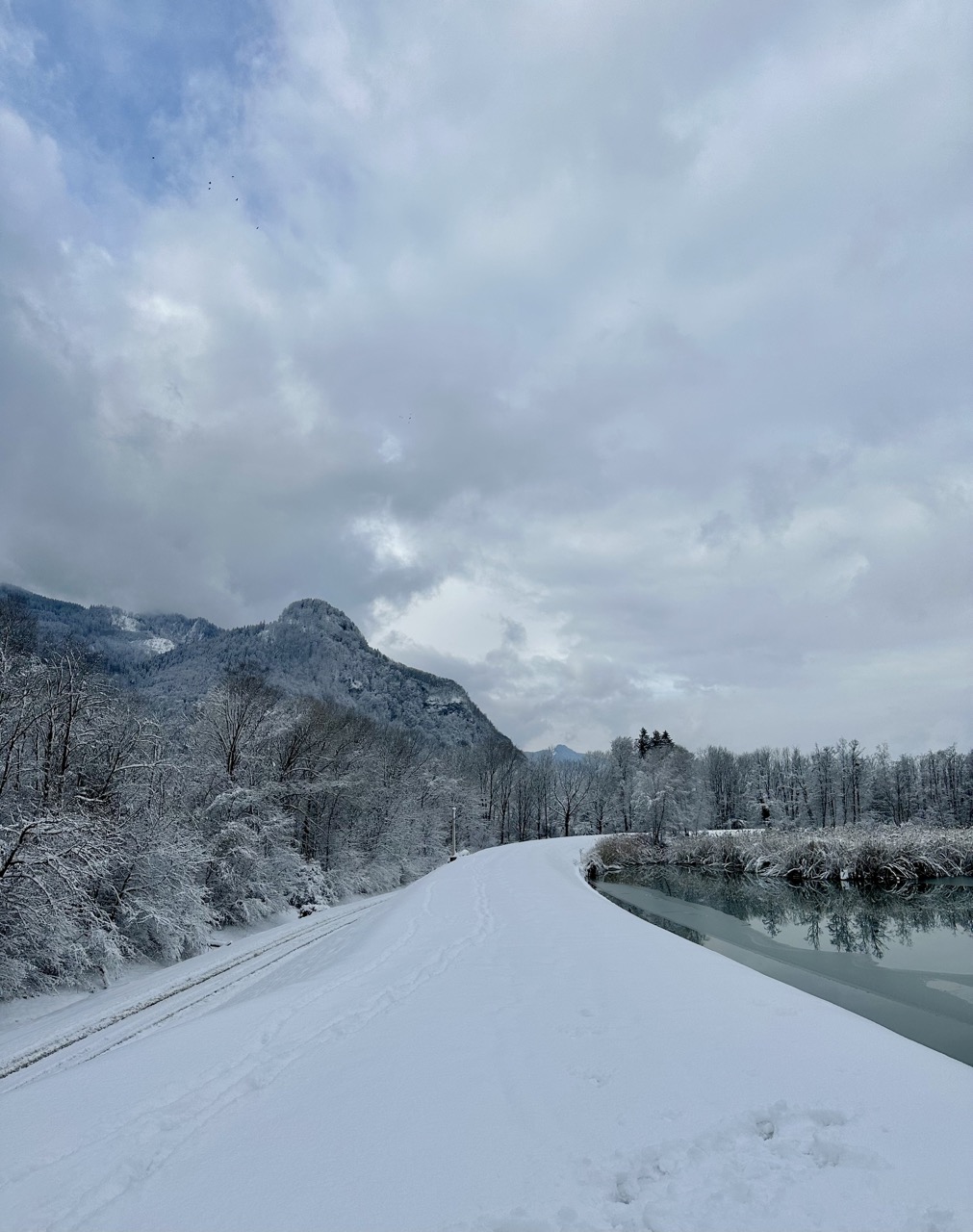 Laufstrecke im Mangfallpark in Rosenheim